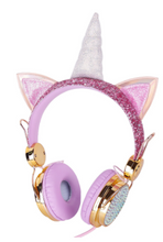 Load image into Gallery viewer, Glitz Mix Unicorn Headphones