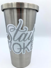 Load image into Gallery viewer, Stainless Steel 3D Tumbler 'STAY WOKE"