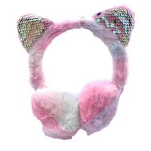 Load image into Gallery viewer, Glitter Cat Ears Earmuffs
